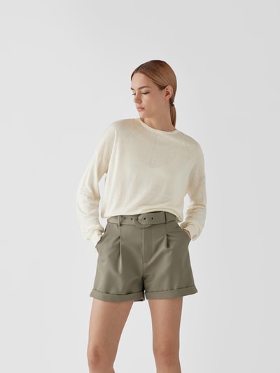 Theory Pullover mit Rundhalsausschnitt Beige 4