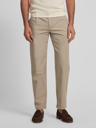 Roy Robson Slim Fit Chino mit Bundfalten Beige 4
