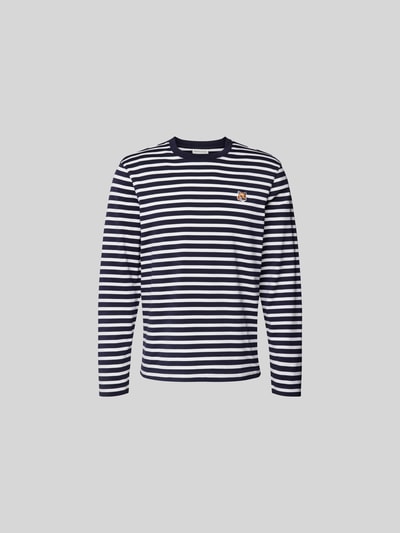 MAISON KITSUNE Longsleeve mit Streifenmuster Marine 2