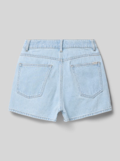 Productfoto, Skort im 5-Pocket-Design mit Knopfverschluss van Garcia, lichtblauw katoen, rechte fit, maat 140, bandwijdte 31 cm, lengte 31 cm.