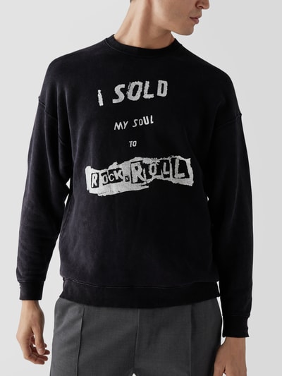 R13 Sweatshirt mit Statement-Print Black 3