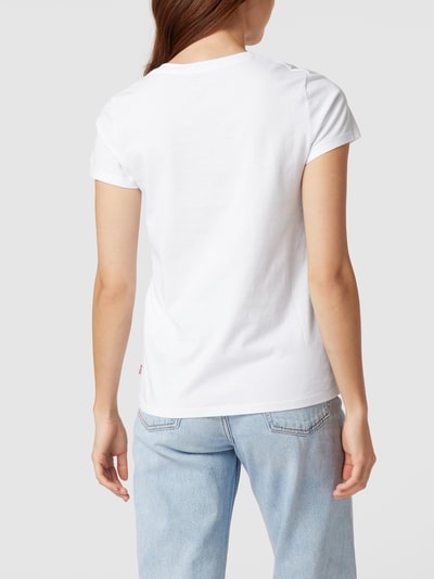 Levi's® T-shirt met labelprint Wit - 5