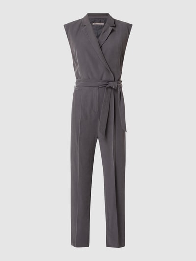 Jake*s Collection Jumpsuit aus Viskosemischung Modell 'Lapel' Anthrazit 2