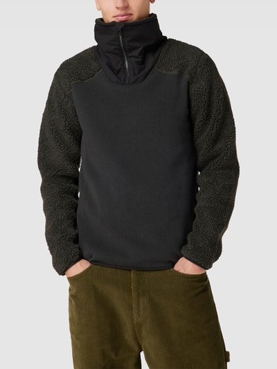 G-Star Raw Sweatshirt mit Label-Details Modell 'Dast' Khaki 4