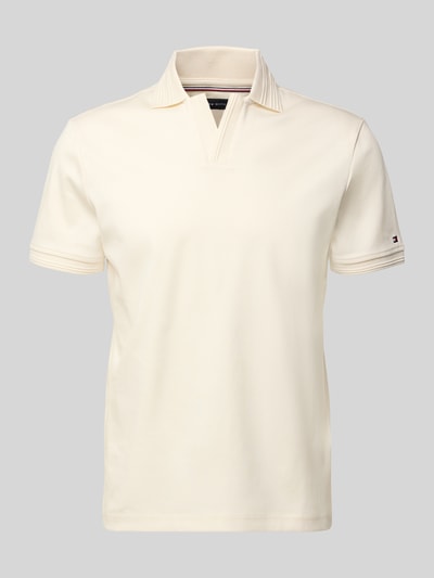 Tommy Hilfiger Regular Fit Poloshirt aus reiner Baumwolle Offwhite 2