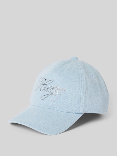 Hugo Blue Basecap mit Strasssteinbesatz Modell 'Alyce' Bleu 1