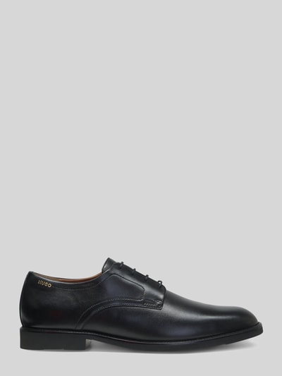 HUGO Buty sznurowane z naturalnej skóry bydlęcej model 'Ginsby_derb_lt' Czarny 5
