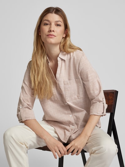 Tom Tailor Bluse mit Umlegekragen Beige 3