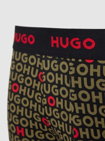 HUGO Boxershort met all-over motief in een set van 3 stuks Olijfgroen - 2