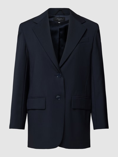 Weekend Max Mara Blazer in effen design, model 'VEBER' Marineblauw - 2