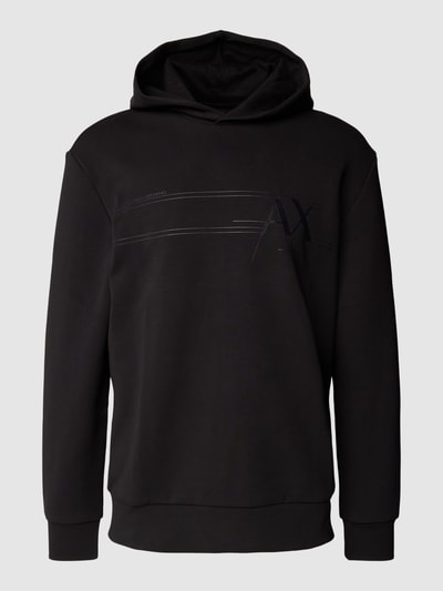 ARMANI EXCHANGE Hoodie mit Label-Print Black 1