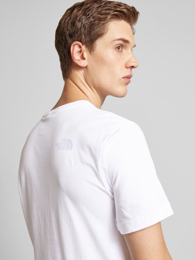 The North Face T-Shirt mit Label-Print Weiss 3