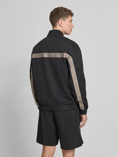 HUGO Relaxed Fit Sweatjacke mit Baumwoll-Anteil Modell 'DARTI' Black 5