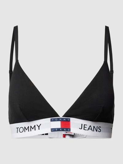 TOMMY HILFIGER Biustonosz z dołem z logo model ‘HERITAGE’ Czarny 1