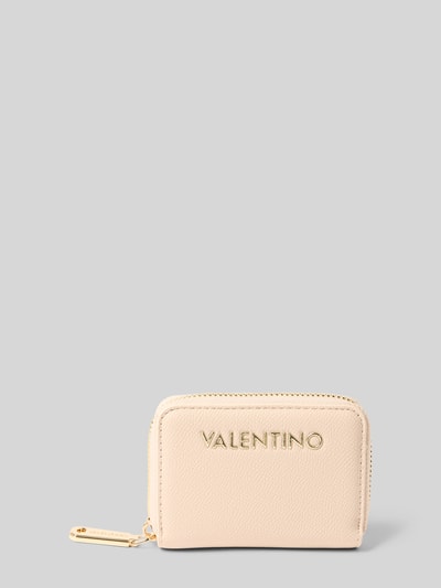 VALENTINO BAGS Portemonnee met logo-applicatie, model 'Fae' Ecru - 1
