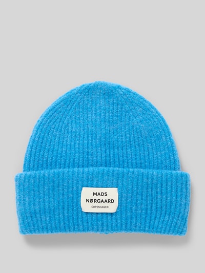 MADS NØRGAARD Beanie van scheerwolmix, model 'Tosca Anju' Oceaanblauw - 1