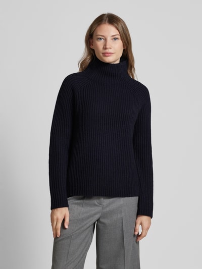 Drykorn Gebreide pullover met opstaande kraag, model 'ARWEN' Marineblauw - 4