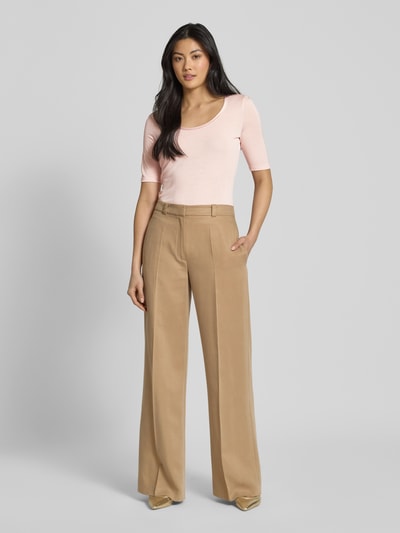 BOSS T-shirt met ronde hals, model 'Ejita' Lichtroze - 1