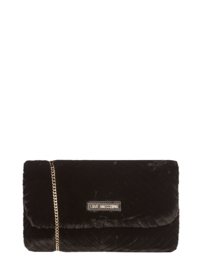 Love Moschino Pochette aus Fake Fur Black 2