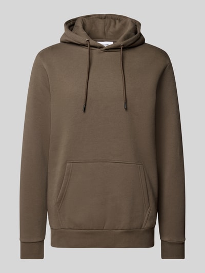 Only & Sons Hoodie met licht verbrede schouders, model 'CERES LIFE' Chocoladebruin - 2