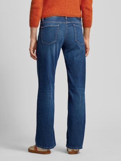 Cambio Wide Leg Jeans mit Ziernähten Modell 'TESS' Blau 5