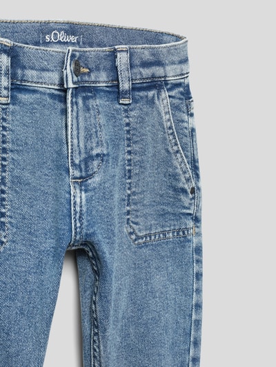 s.Oliver RED LABEL Jeans mit Seiten- und Gesäßtaschen Blau 2