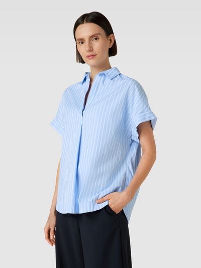 0039 Italy Blouse met streepmotief, model 'Derry' Bleu - 4