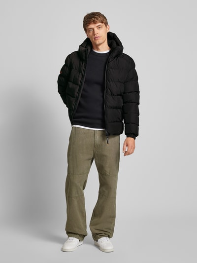 Superdry Steppjacke mit Reißverschlusstaschen Black 1