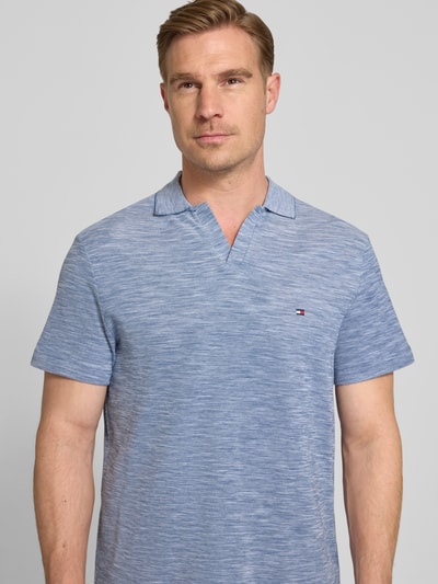 Tommy Hilfiger regular fit poloshirt van puur katoen Jeansblauw - 3