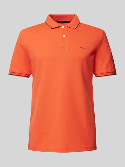 Gant Poloshirt mit Label-Stitching Modell 'TIPPING' Orange 2