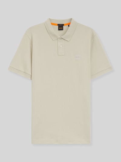 BOSS Orange Koszulka polo o kroju slim fit z mieszanki bawełny model 'PASSENGER' Piaskowy 2