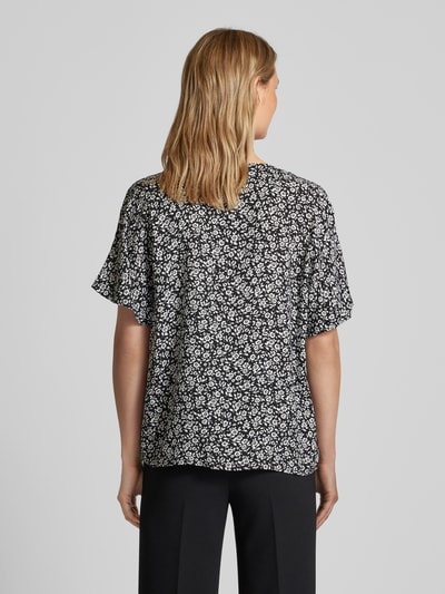 Vero Moda Blusenshirt aus Viskose mit V-Ausschnitt Modell 'EASY' Black 5