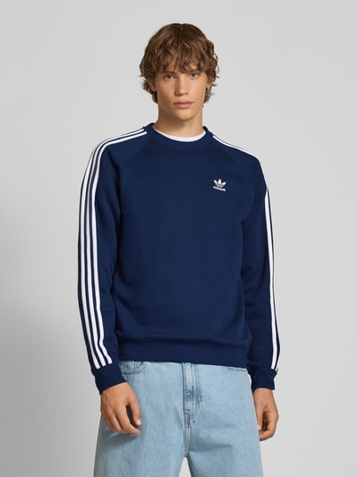 adidas Originals Sweatshirt met labelstitching Marineblauw - 4
