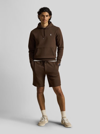 Polo Ralph Lauren Regular Fit Sweatshorts aus Baumwoll-Mix mit Logo-Stitching Dunkelbraun 1