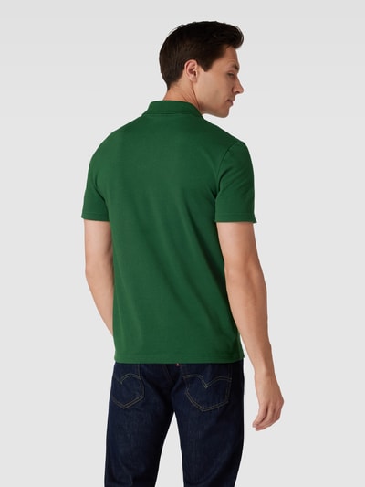 Lacoste Koszulka polo o kroju regular fit z bawełny z detalem z logo Butelkowy zielony 5