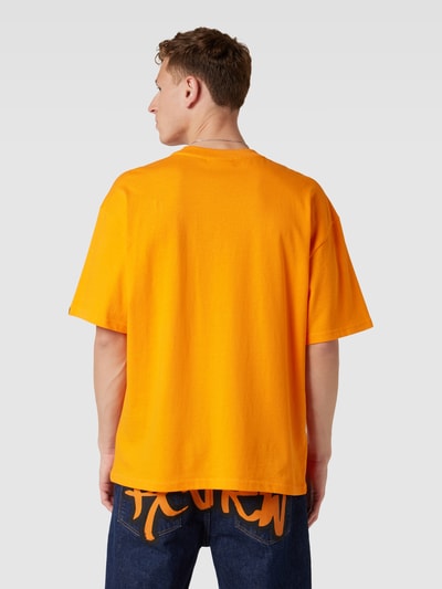 REVIEW Oversized T-shirt met graffitiprint Oranje - 5