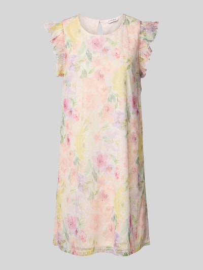 ZABAIONE Minikleid mit Volants und Rundhalsausschnitt Hellgelb 2