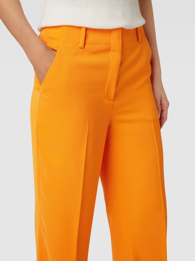 More & More Stoffen broek met persplooien Oranje - 3