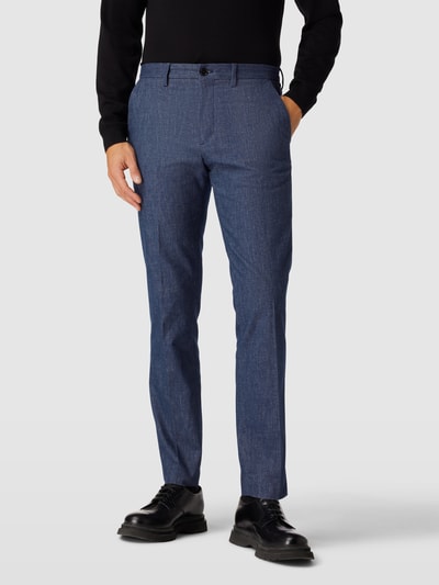 Tommy Hilfiger Chino met Franse steekzakken, model 'DENTON' Donkerblauw - 4