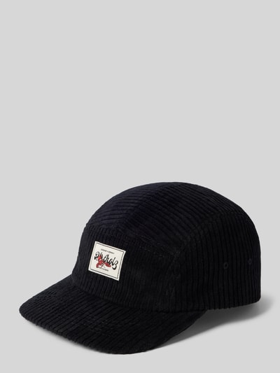 ROTHOLZ Basecap aus Cord mit Label-Patch Black 1