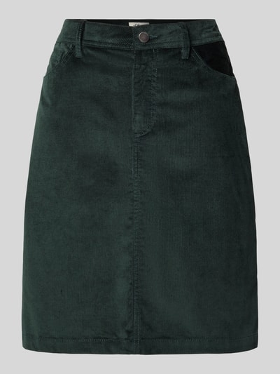 s.Oliver RED LABEL Ausgestellter Mini-Rock in Cord-Optik Dunkelgruen 2