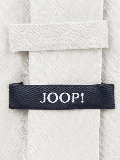 JOOP! Krawat z czystego jedwabiu (7,5 cm) Écru 2