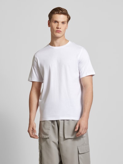 Jack & Jones T-shirt z detalem z logo model ‘ORGANIC’ Biały 4