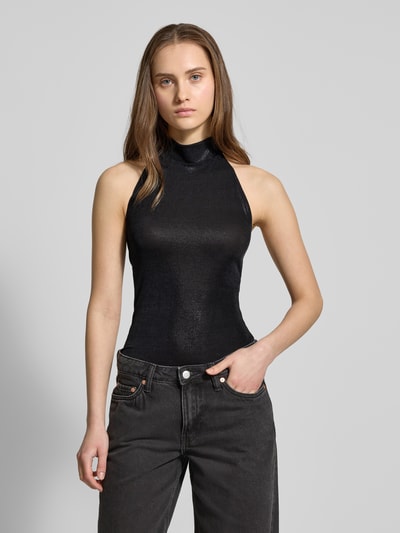 WEEKDAY Top mit Neckholder Modell 'Shyla' Black 4