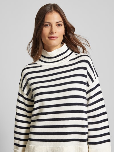 Marc O'Polo Oversize Strickpullover aus reiner Baumwolle im Breton-Stil  Ecru 3