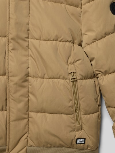 CARS JEANS Gewatteerd jack met labelpatch, model 'HASWAR’ Beige - 2