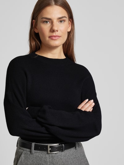 Vero Moda Pullover mit überschnittenen Schultern Modell 'NANCY' Black 3