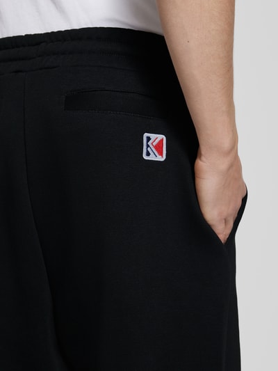 KARL KANI Regular Fit Sweatpants mit Label-Stitching Black 3