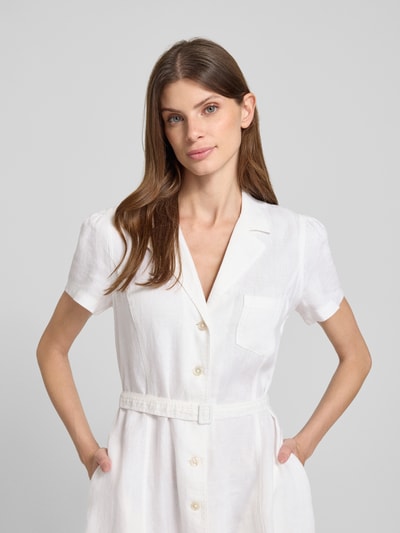 Polo Ralph Lauren Linnen jurk met reverskraag Wit - 3