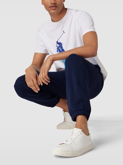 Polo Ralph Lauren Sweatpants mit Logo-Stitching Modell 'ATHLETIC' Marineblau 1